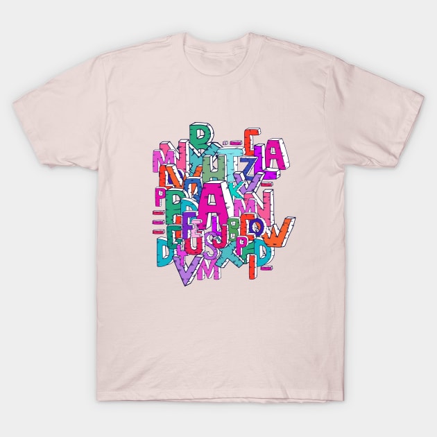 Alphabet T-Shirt by Brains